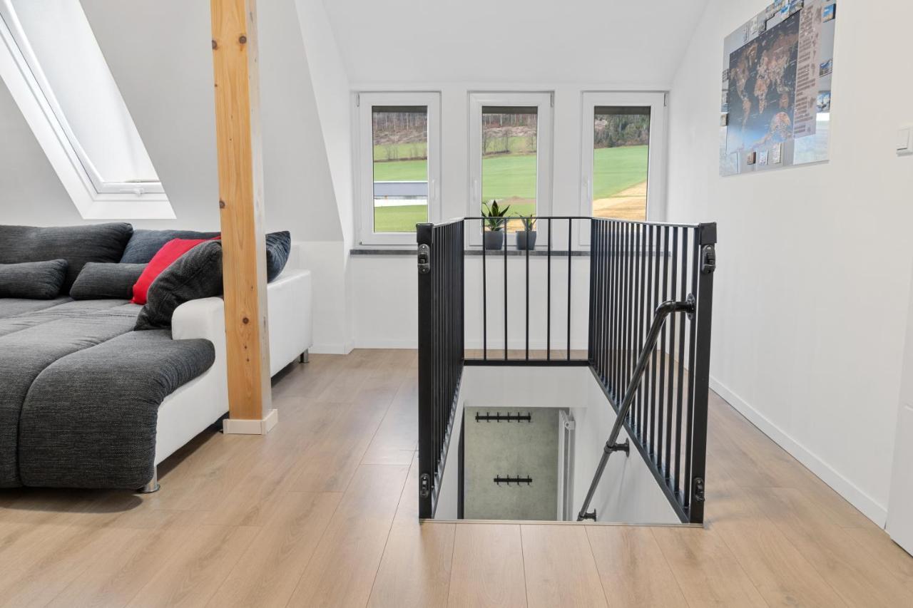 Modernes 3-Zimmer Loft Mit Balkon Hennesee 5 Min Eslohe Exteriör bild